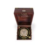 Rarität: sehr frühes Parkinson & Frodsham 8-Tage-Marinechronometer, um 1820, mit seltener Anzeige, N