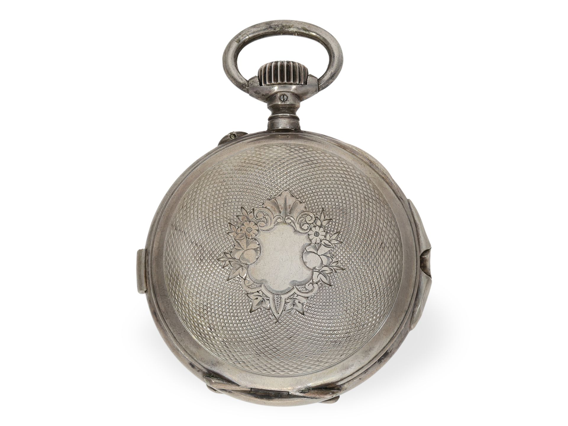 Pocket watch: technically interesting split-seconds chronograph, Bovet "Montre Universelle" ca. 1890 - Image 6 of 7