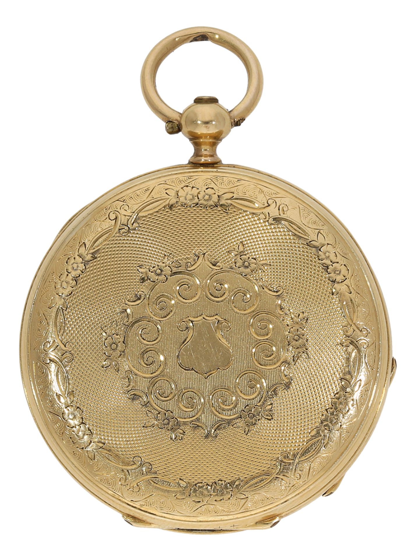 Pocket watch: early ladies' watch with key winding, Patek Geneve No. 19621, ca. 1860 - Image 6 of 7