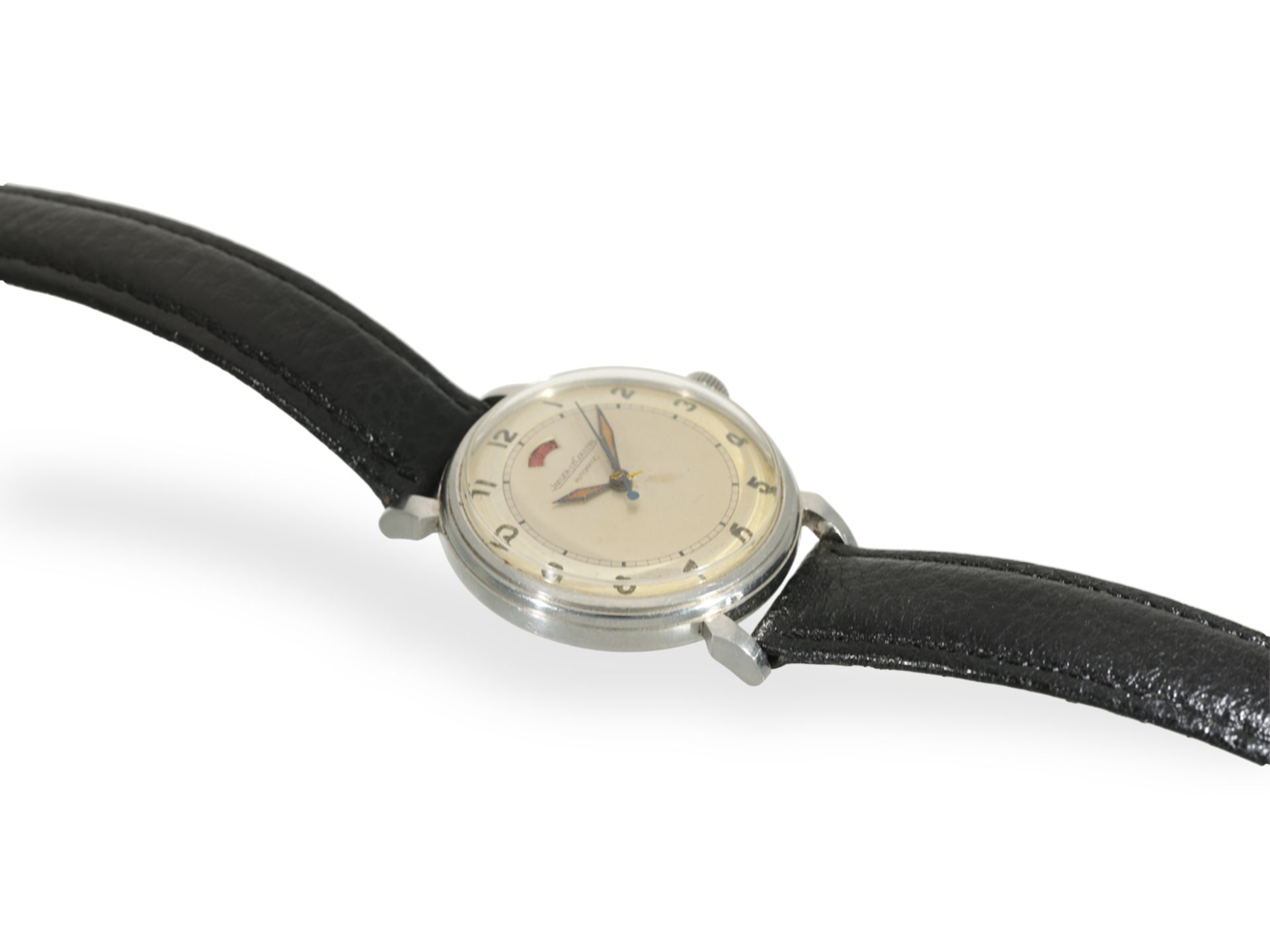 Wristwatch: vintage steel Jaeger-LeCoultre Powermatic, ca. 1950s - Image 4 of 5