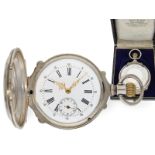 Taschenuhr: ungewöhnliches, schweres Wippenchronometer für den amerikanischen Markt, ca. 1880