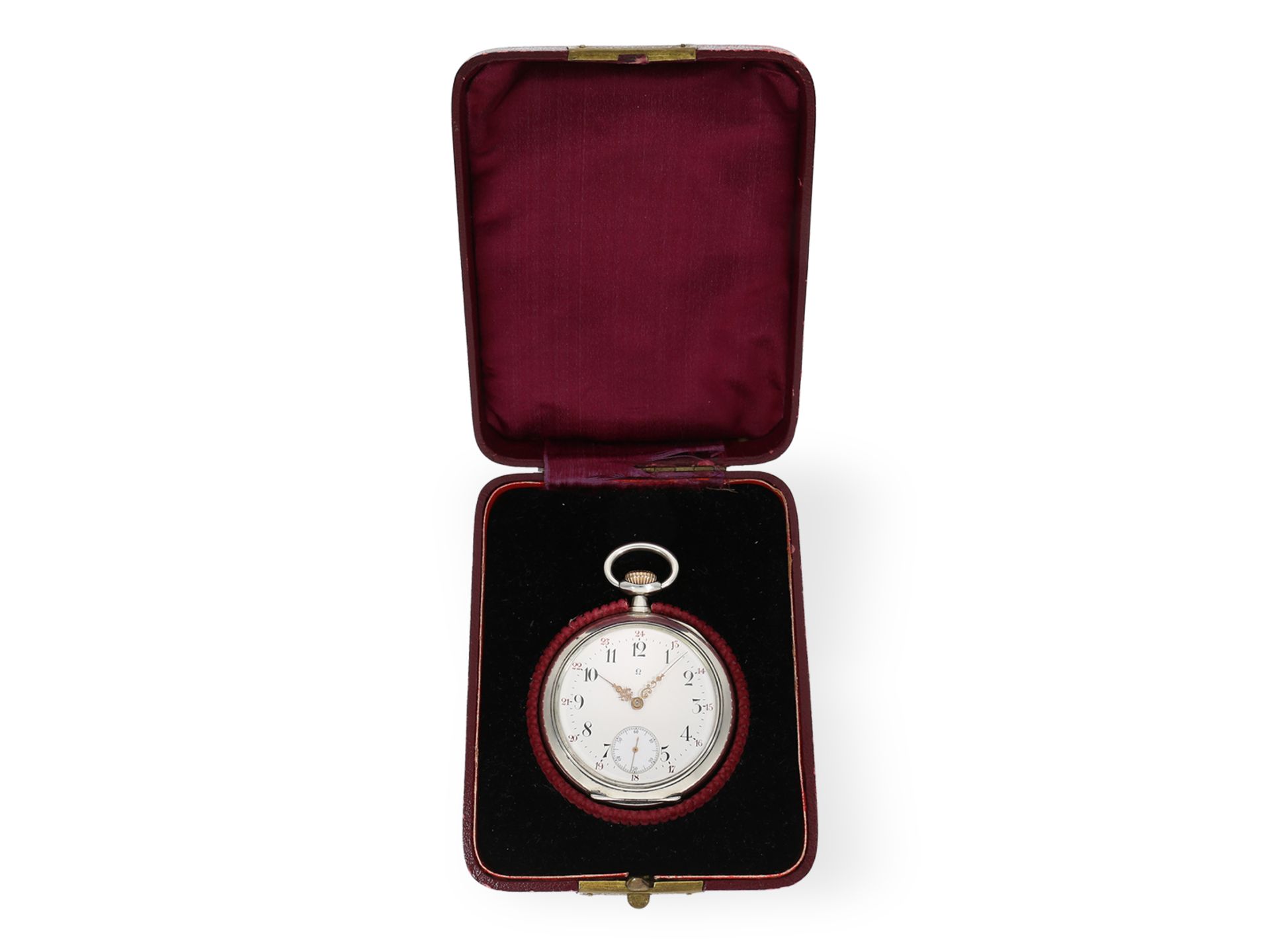 Pocket watch: Omega precision pocket watch calibre 19'''HN, around 1900 - Image 7 of 7