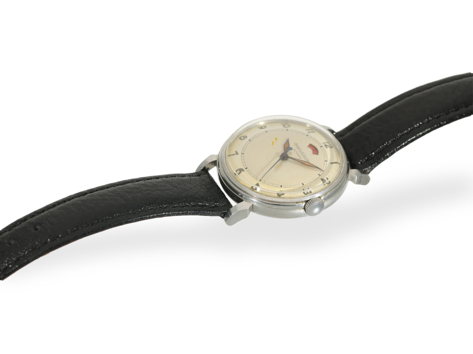 Wristwatch: vintage steel Jaeger-LeCoultre Powermatic, ca. 1950s - Image 5 of 5