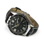 Armbanduhr: Taucheruhr Universal Geneve Polrouter Sub REF.869116/01, Stahl, 1960er-Jahre