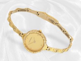 Seltene goldene Armbanduhr von Lapponia, Model "Coco",