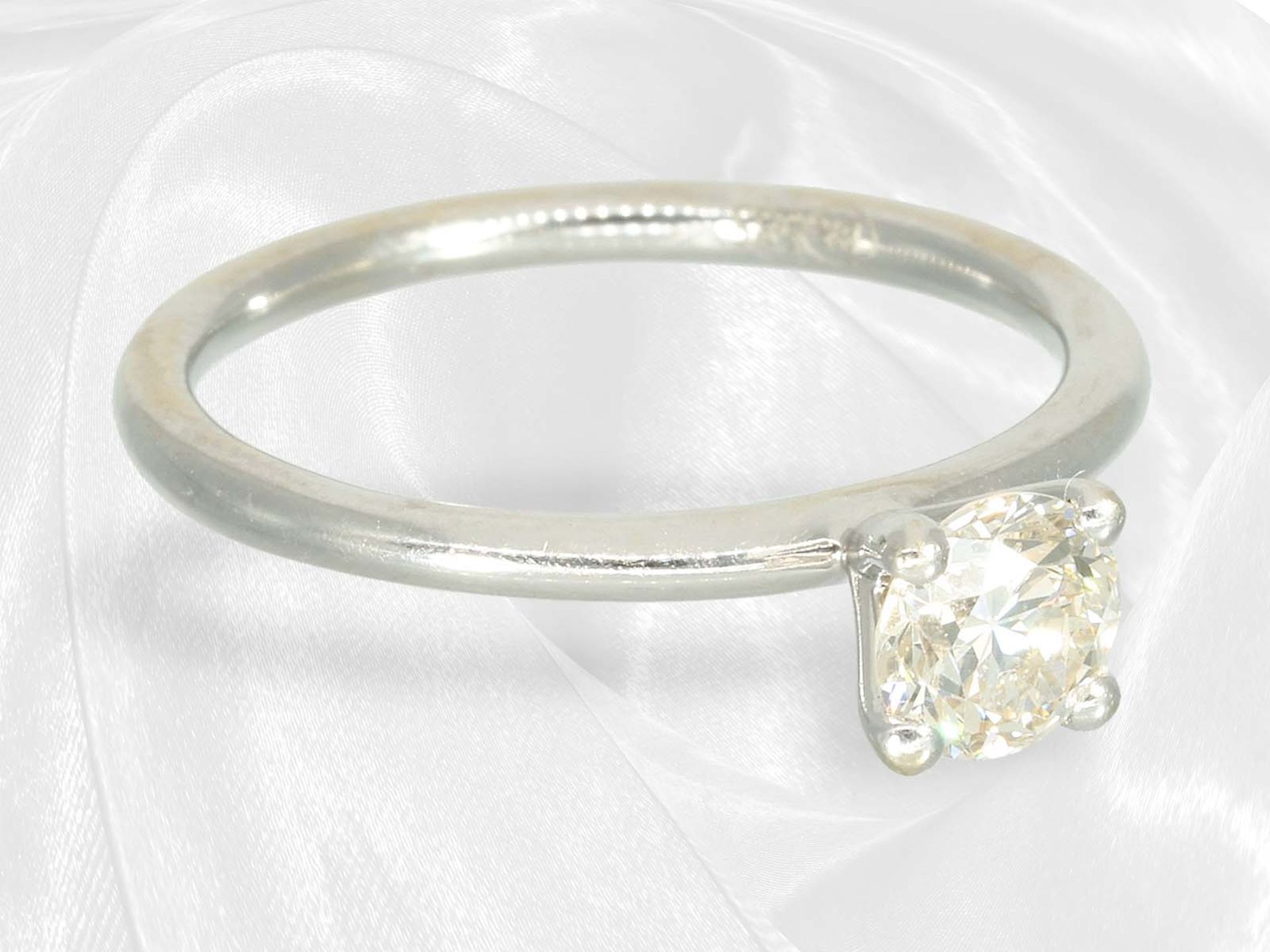 Modern solitaire brilliant-cut diamond goldsmith ring, approx. 0.55ct - Image 5 of 6