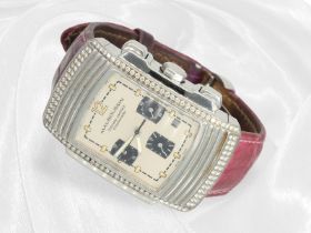 Armbanduhr: luxuriöser Chronograph mit Brillantbesatz, Chronometer "Fouga" by Mauboussin