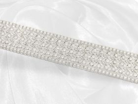 Armband: luxuriöses vintage Brillantarmband in antikem Stil der 30er-Jahre, ca.16ct