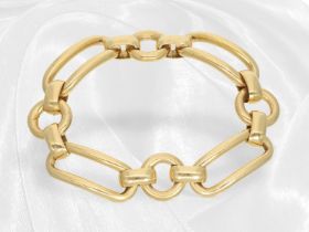 Schweres und äußerst massives Designer-Armband, Handarbeit aus 18K Gold