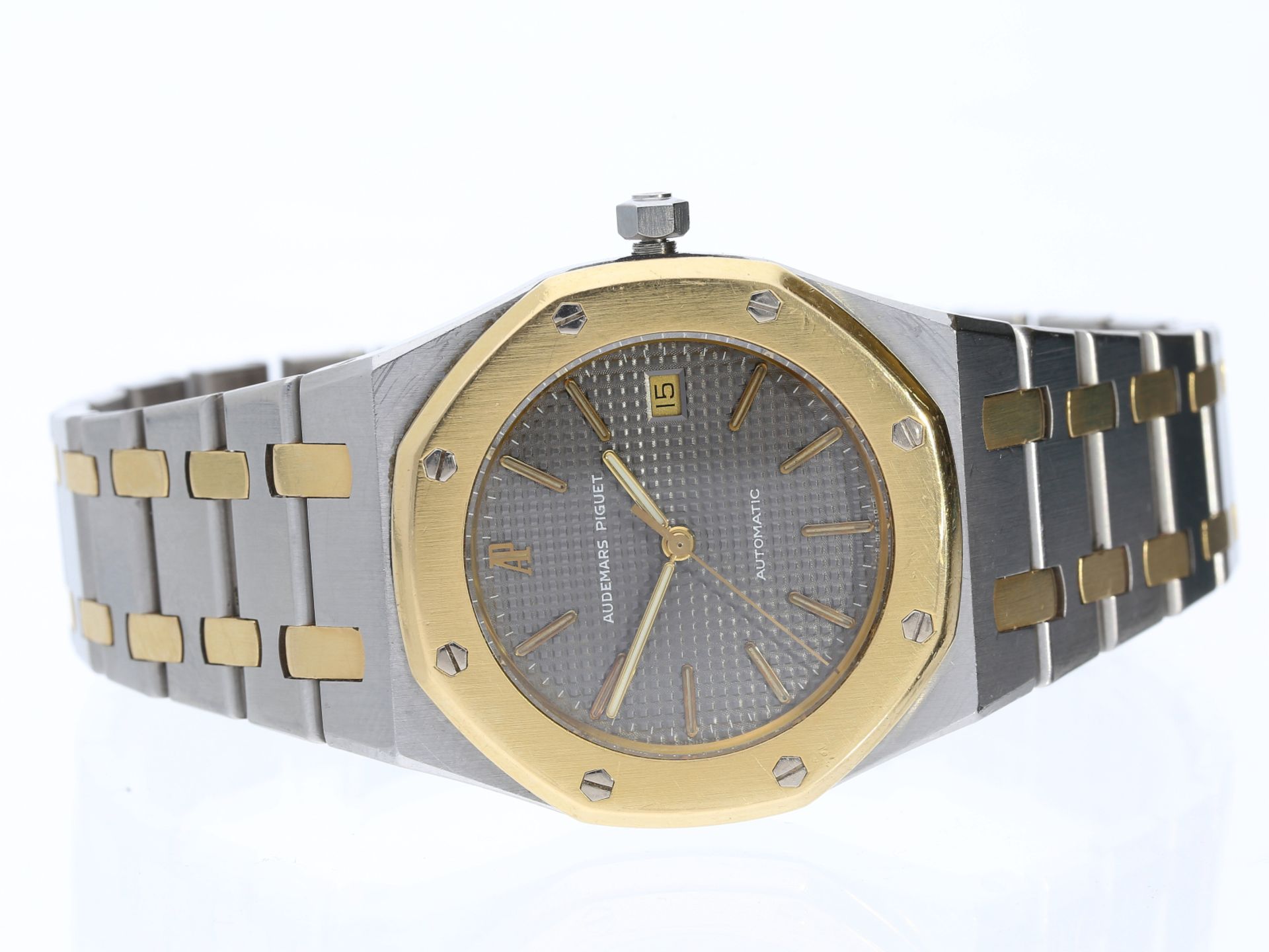 Armbanduhr: Audemars Piguet Royal Oak Stahl/Gold, REF. SA14486/477 SA, Full-Set Wempe 1987