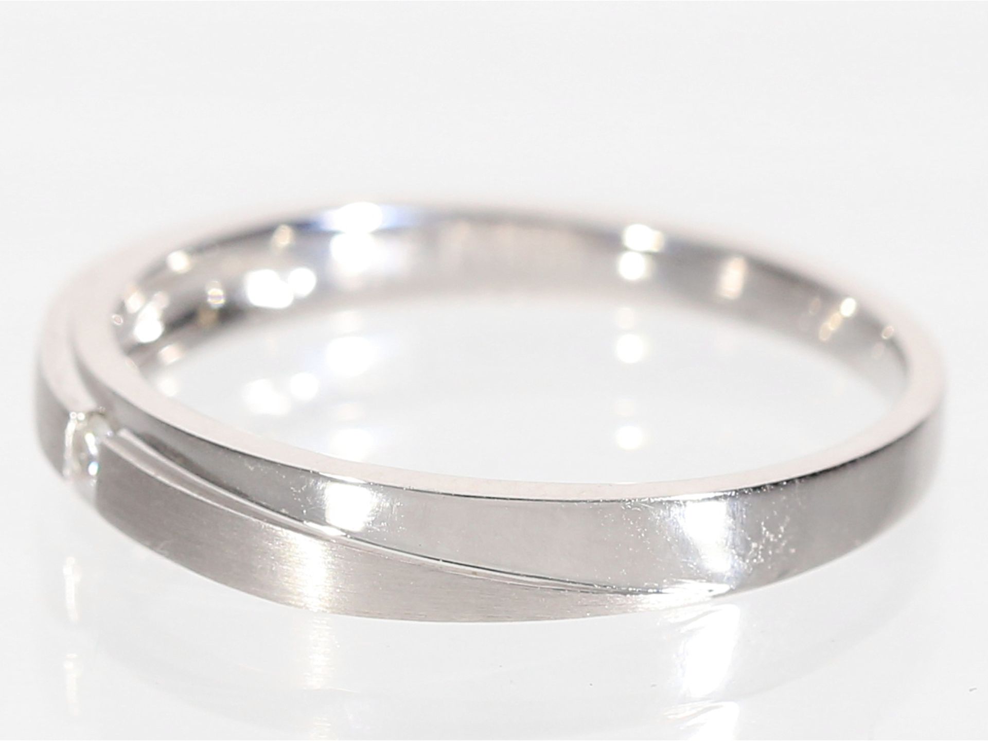 Ring: Moderner Brillant-Platinring - Image 2 of 2