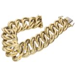 Breites und besonders schweres vintage Goldschmiede-Armband, 18K Gold