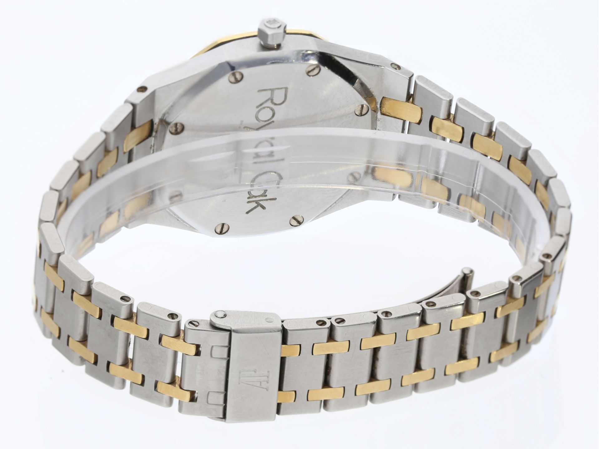 Armbanduhr: Audemars Piguet Royal Oak Stahl/Gold, REF. SA14486/477 SA, Full-Set Wempe 1987 - Bild 5 aus 5
