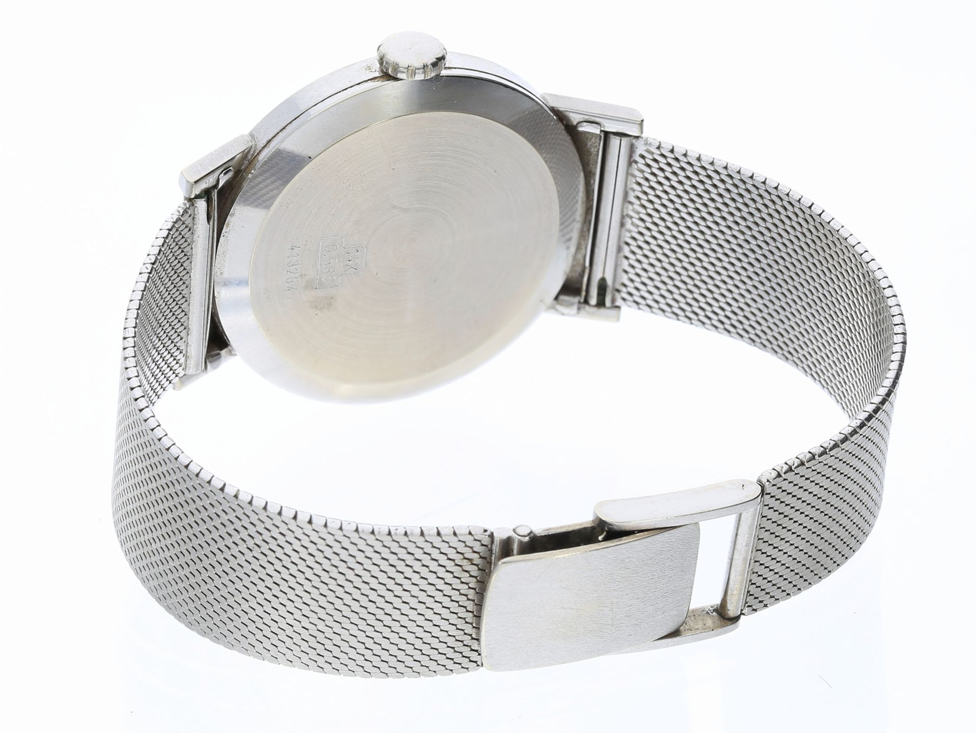Armbanduhr: ausgefallene, weißgoldene Herrenuhr Priosa Extra, 14K Gold - Image 3 of 3
