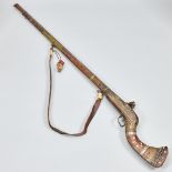 Vorderlader-Gewehr, wohl arabisch, 19. Jahrhundert