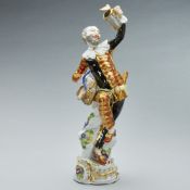 Harlekin mit Deckelkanne. Meissen 1980.