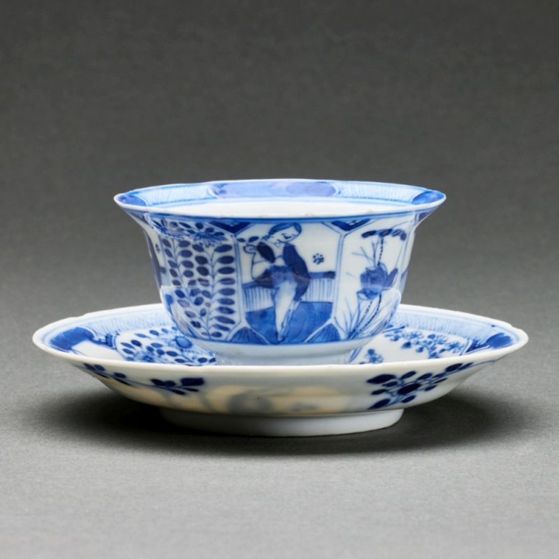 Teeschale und Untertasse, China, Qing-Dynastie, 18. Jahrhundert
