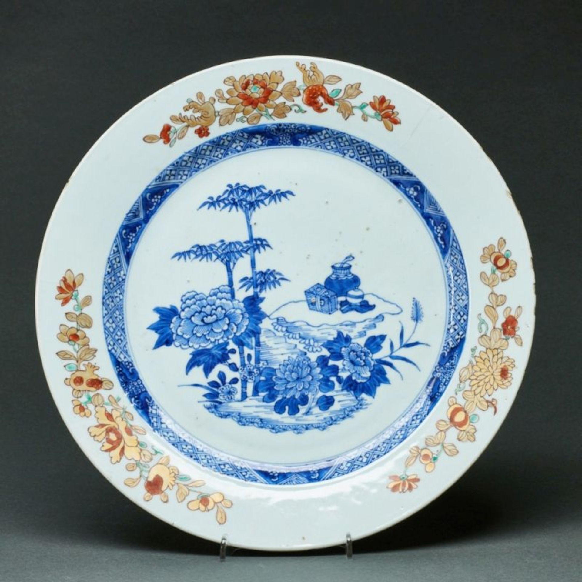 Großer Teller, China, Qing-Dynastie, 18. Jahrhundert