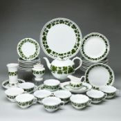 38tlg. Teeservice Weinlaub. Meissen 1850-1980.