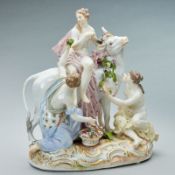 Eurpa auf dem Stier. Meissen 1850-1924.