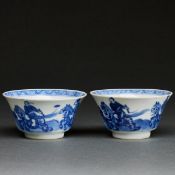 Zwei Teebecher, China, Qing-Dynastie, wohl 18. Jahrhundert