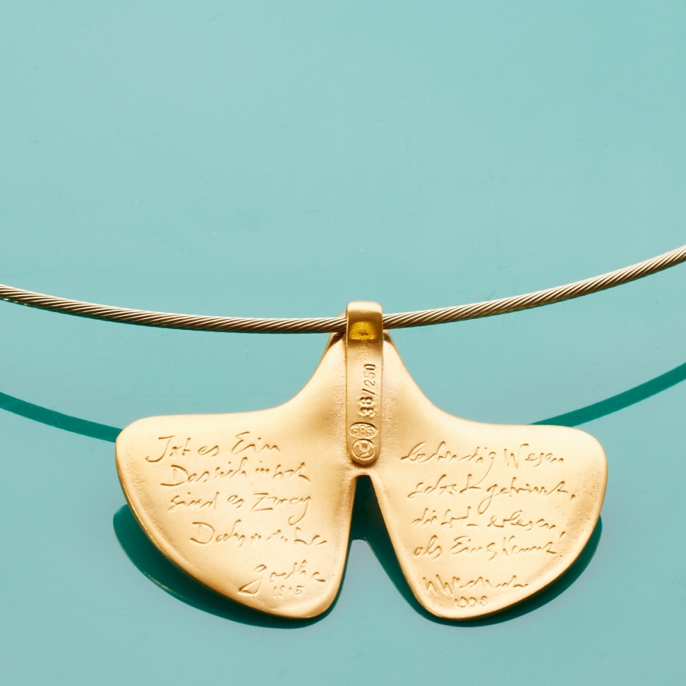 Autorenschmuck: Collier in Gelbgold - Image 2 of 2