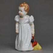 Mädchen mit Puppe - Julius Konrad Hentschel. Meissen 1993.