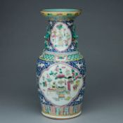 Famille rose Vase, China, Qing Dynastie, Ende 19. Jahrhundert