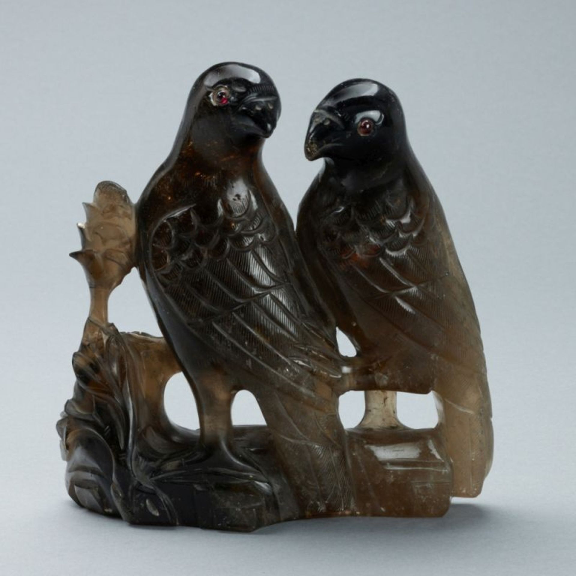 Vogelpaar, wohl China, 20. Jahrhundert - Bild 3 aus 3