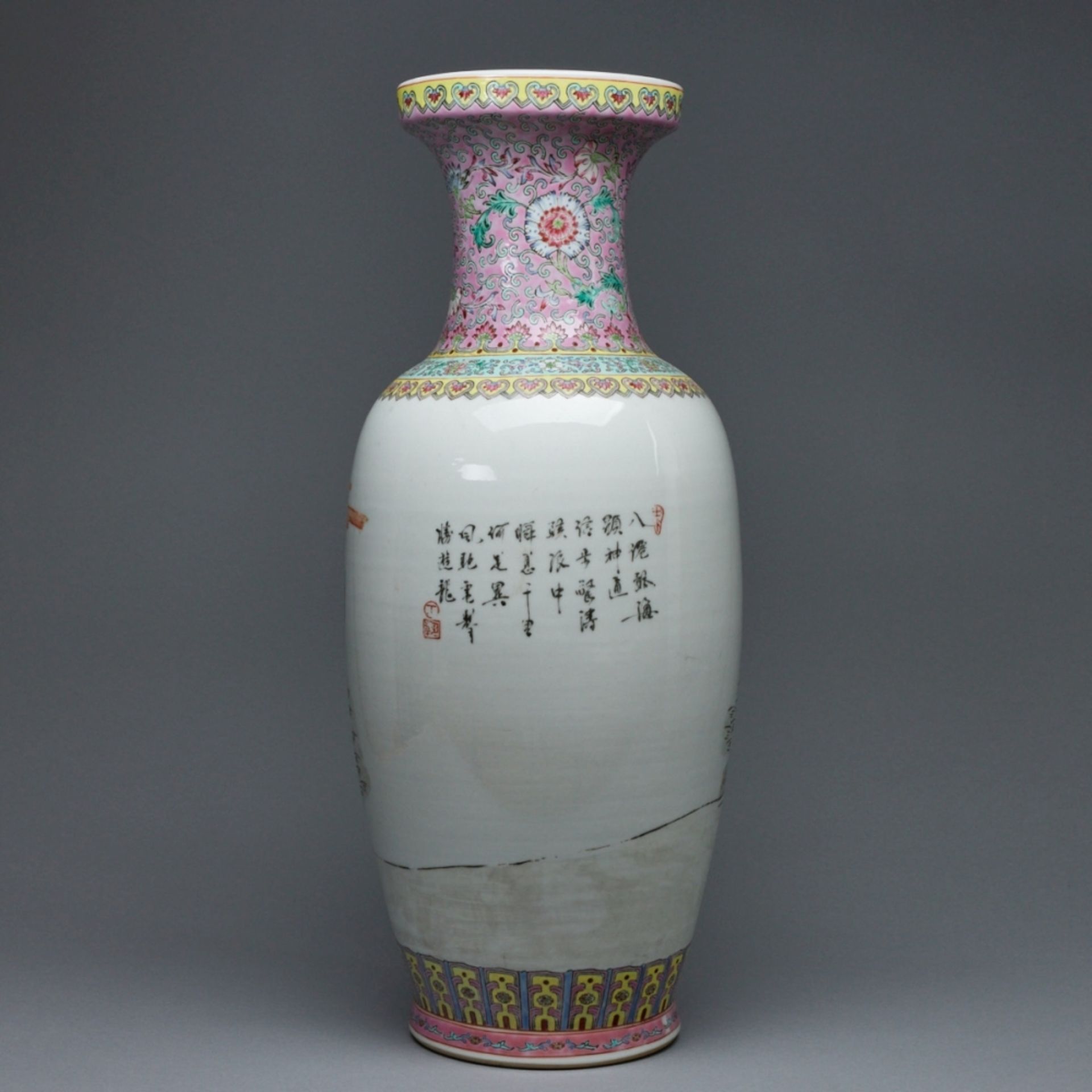 Große Vase mit den acht Unsterblichen, China, um 1950 - Image 2 of 2