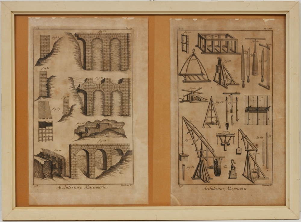 Gregori, Fambrini, Vier Architektur Kupferstiche, 18. Jahrhundert - Image 4 of 7