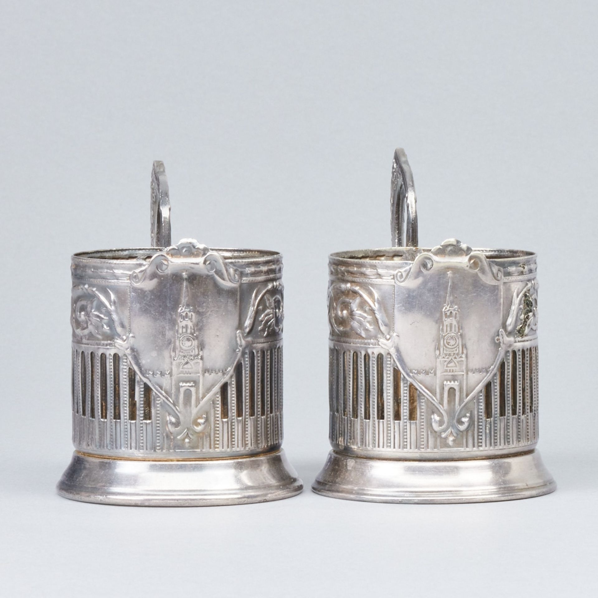 Zwei Teeglashalter, Russland, 20. Jahrhundert - Image 2 of 3