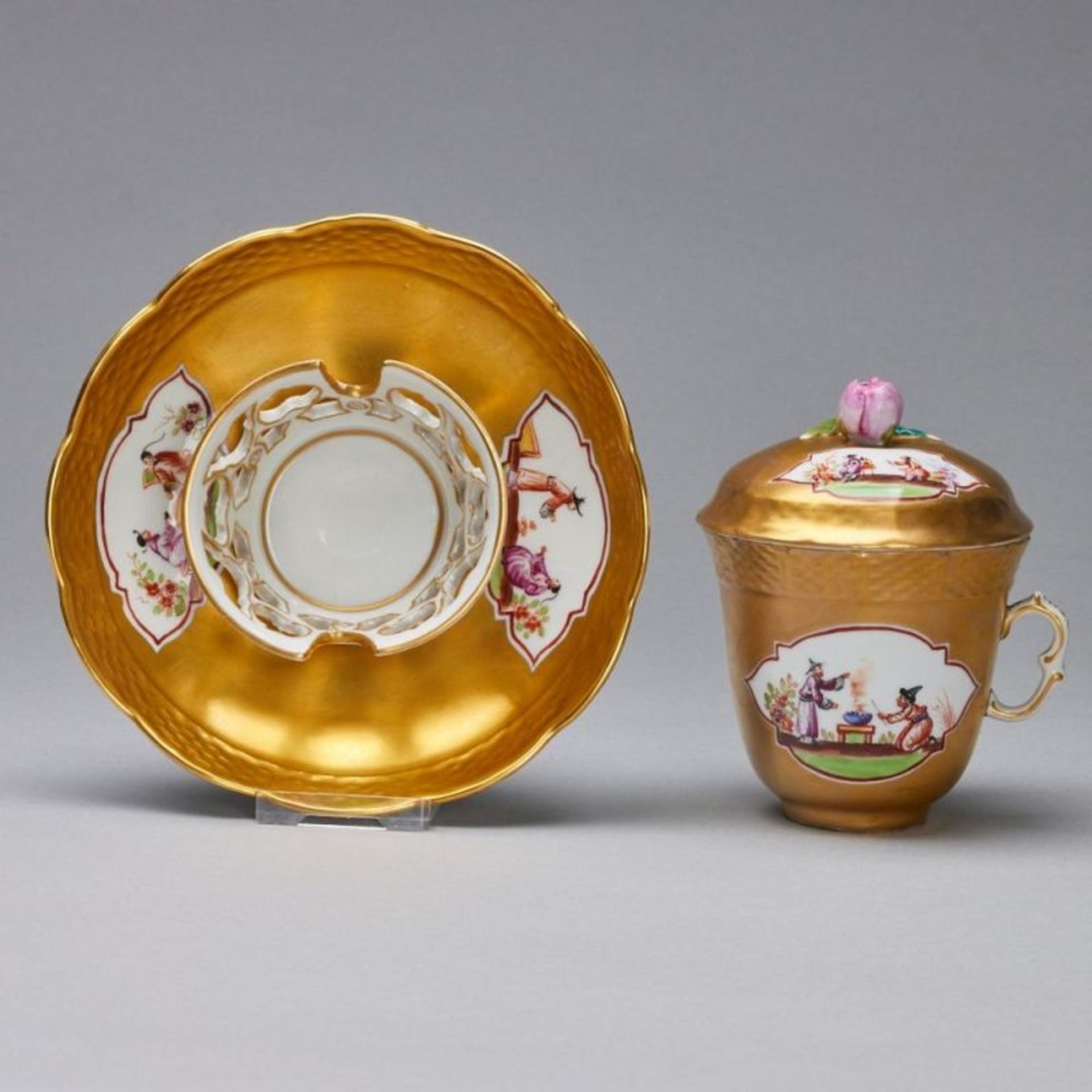 Trembleuse - Chinoiserien. Ludwigsburg 1758-1793. - Bild 2 aus 2