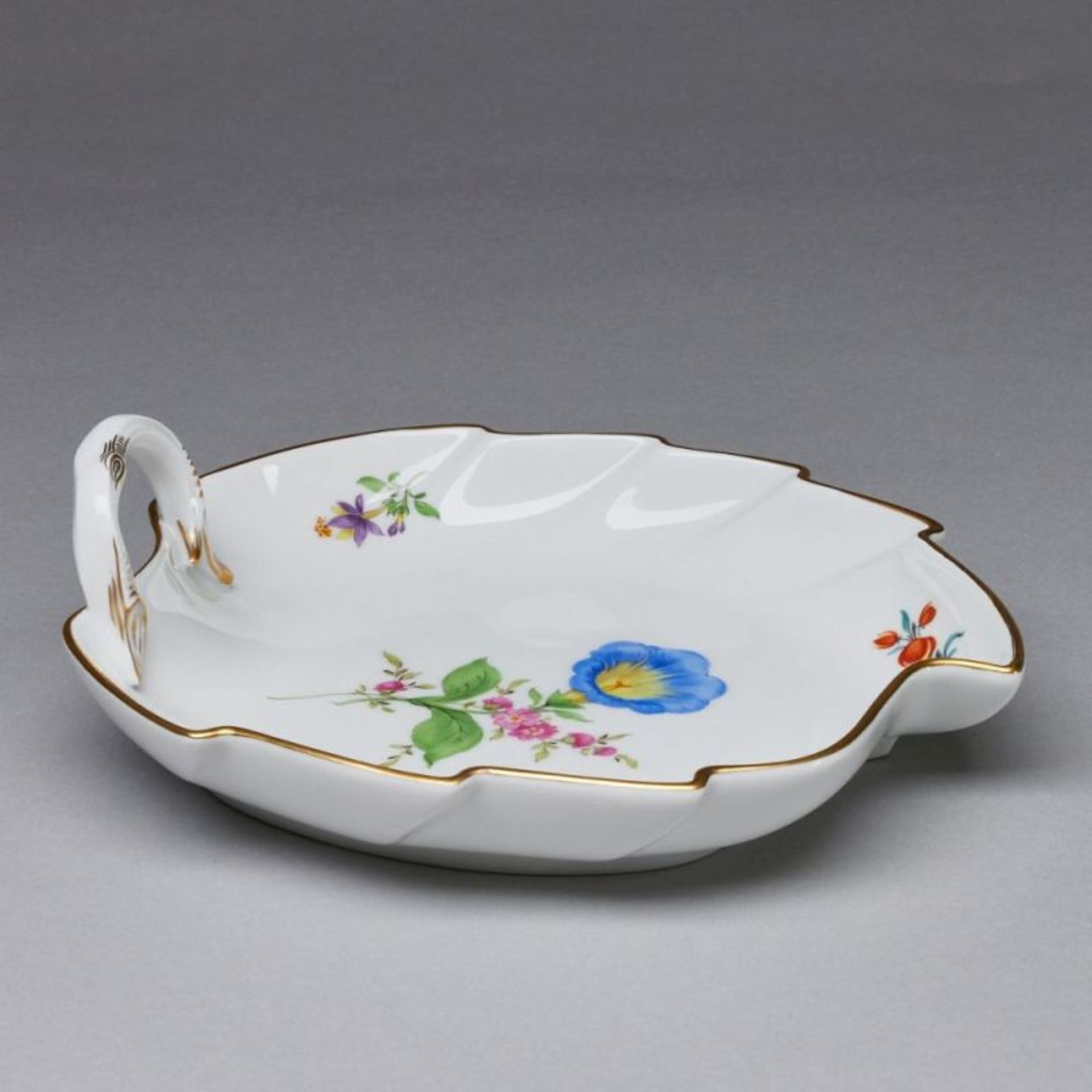 Blattschale - Blume 2: Bandwinde. Meissen 1980. - Bild 2 aus 2