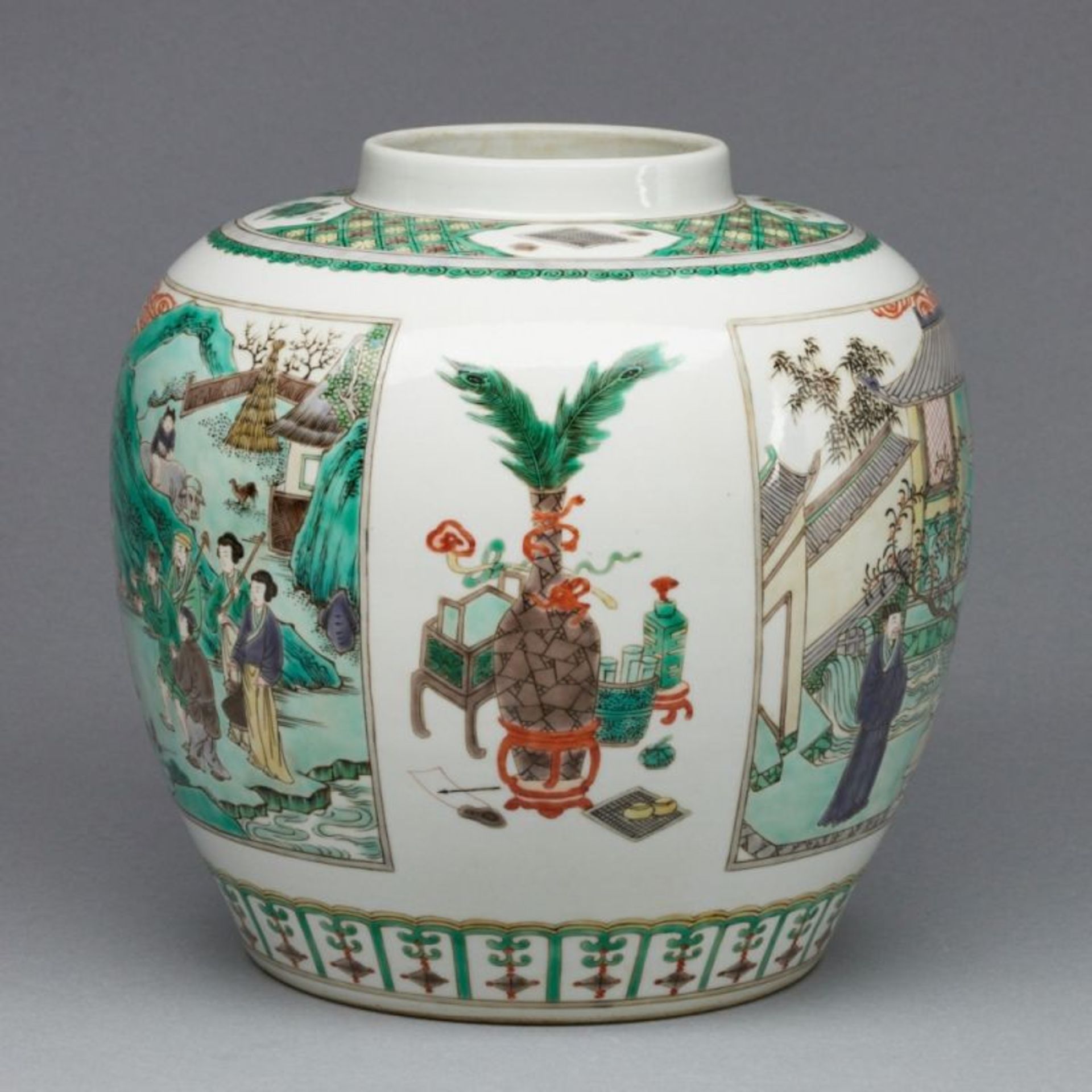 Famille verte Vase, China - Bild 4 aus 5