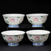 Vier Schalen, China, 20. Jahrhundert