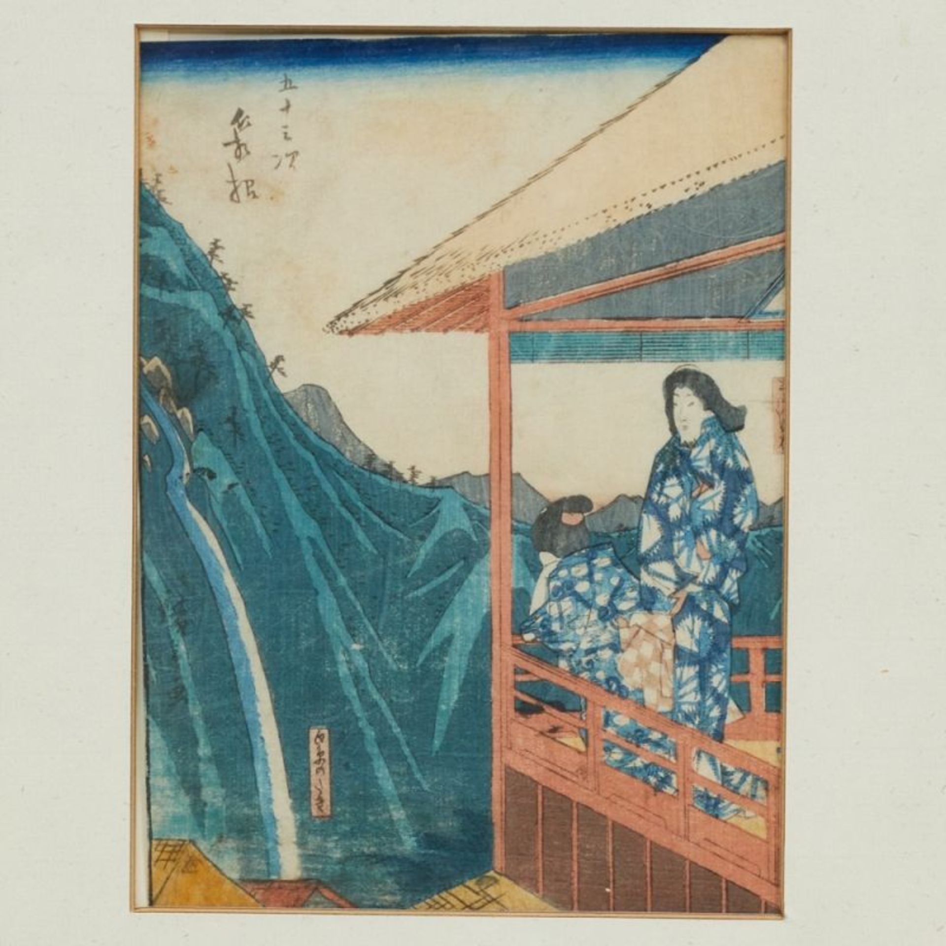 Zwei Farbholzschnitte, Japan, 19. Jahrhundert - Bild 3 aus 3