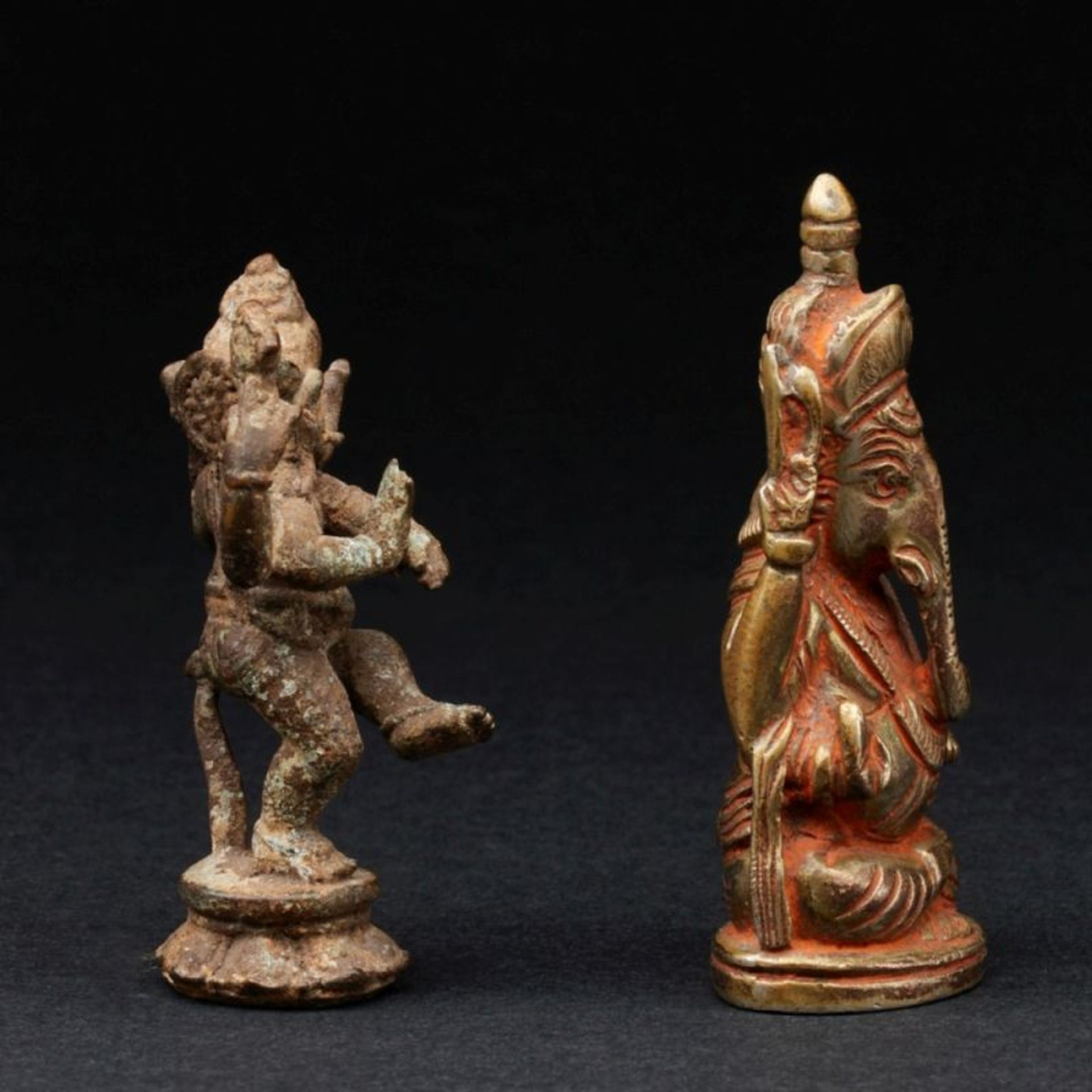 Zwei Figuren des Ganesha, Indien - Bild 2 aus 3