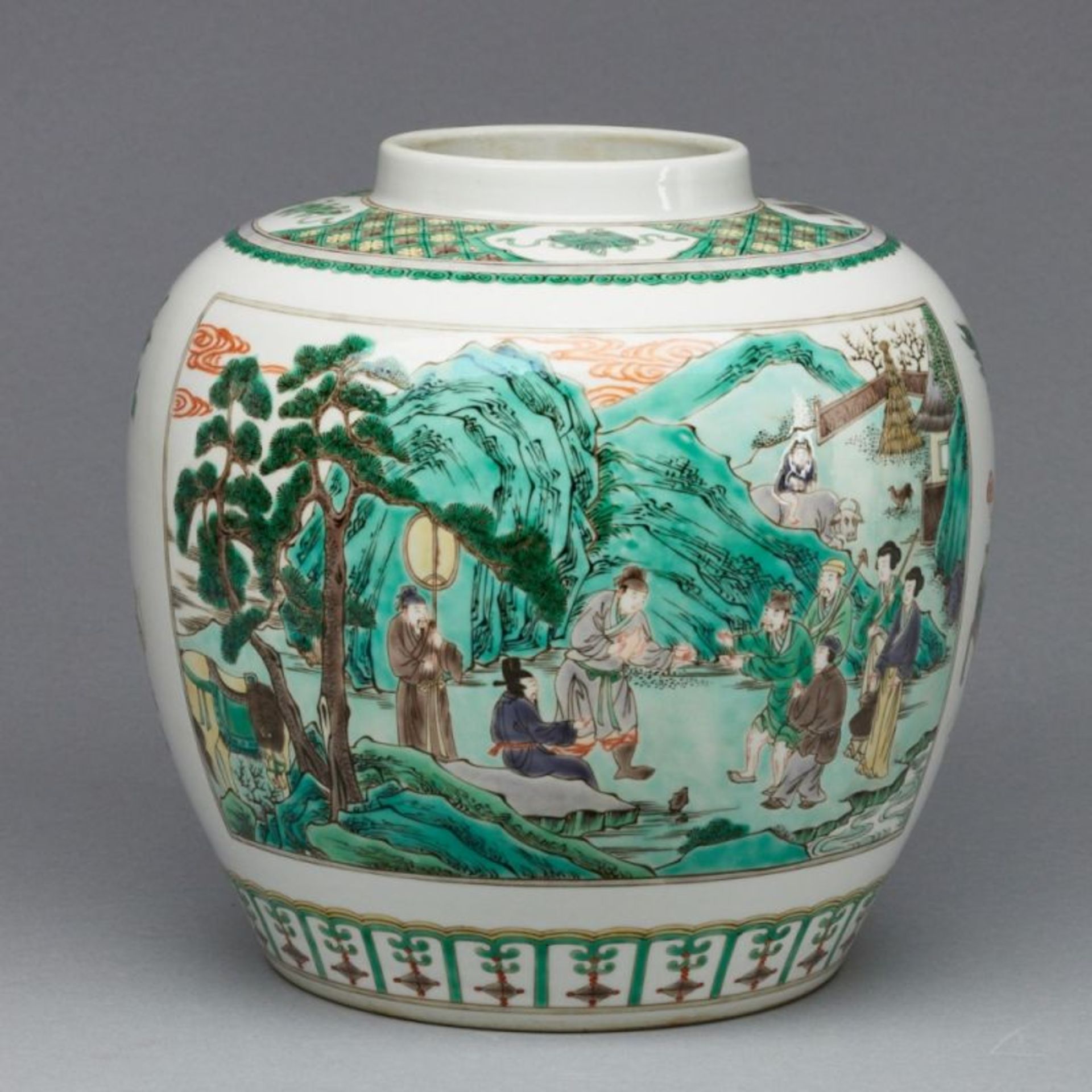 Famille verte Vase, China - Bild 2 aus 5