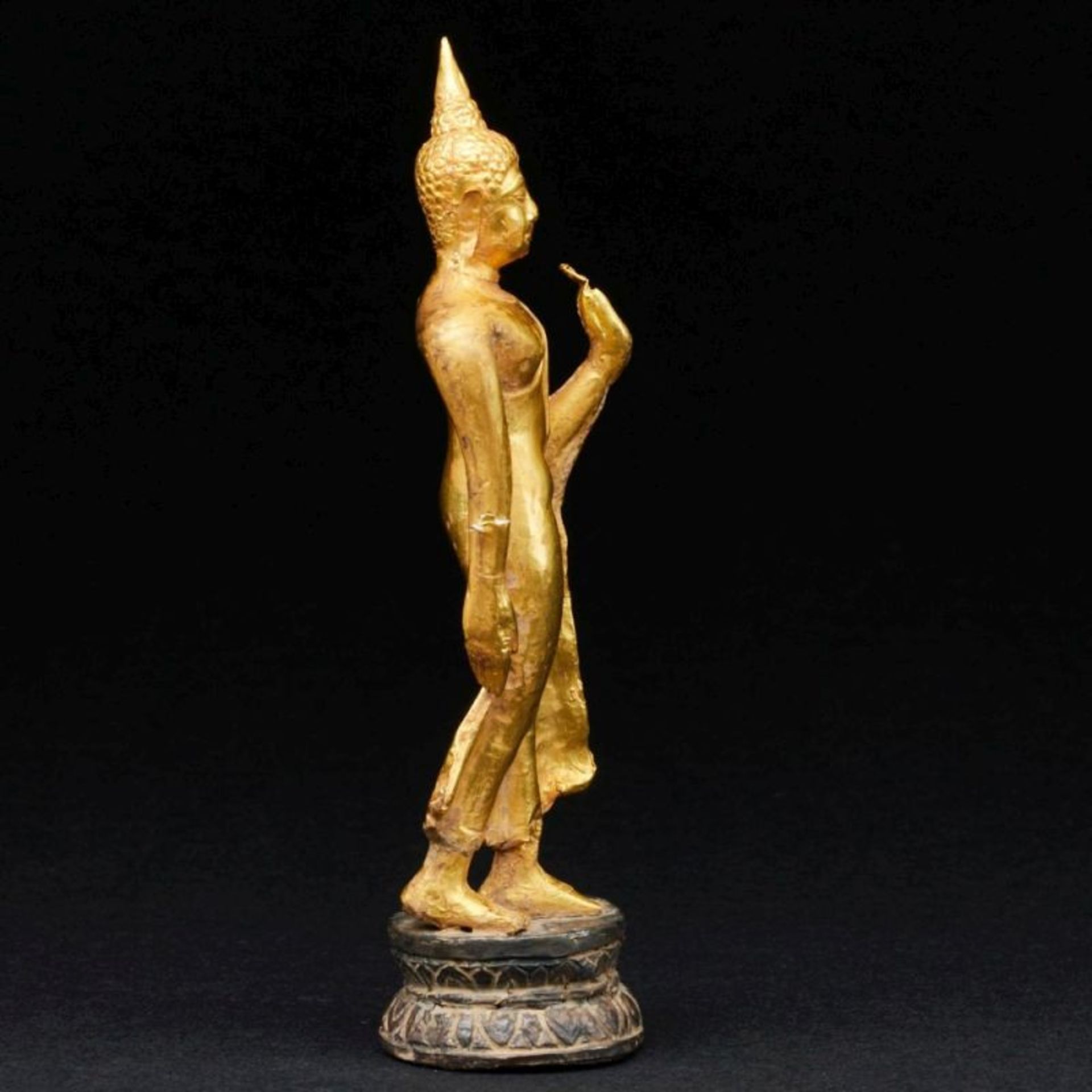 Figur des gehenden Buddha, Thailand - Bild 2 aus 3