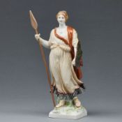 Athena mit Speer und Medusenschild. KPM Berlin 1870-1945.