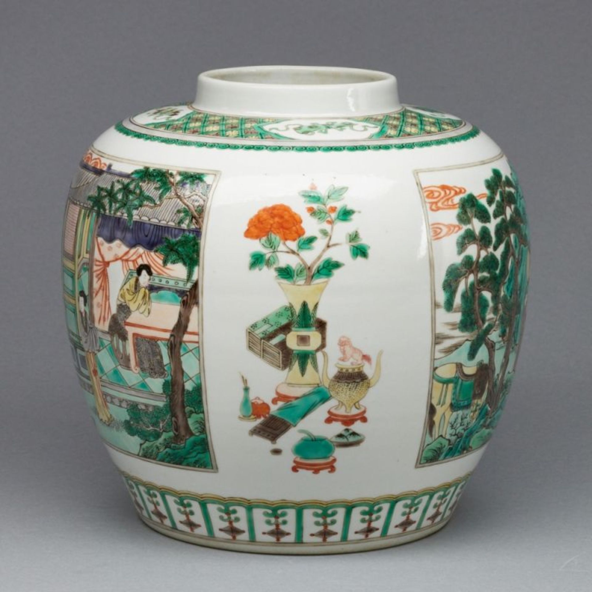 Famille verte Vase, China - Bild 3 aus 5