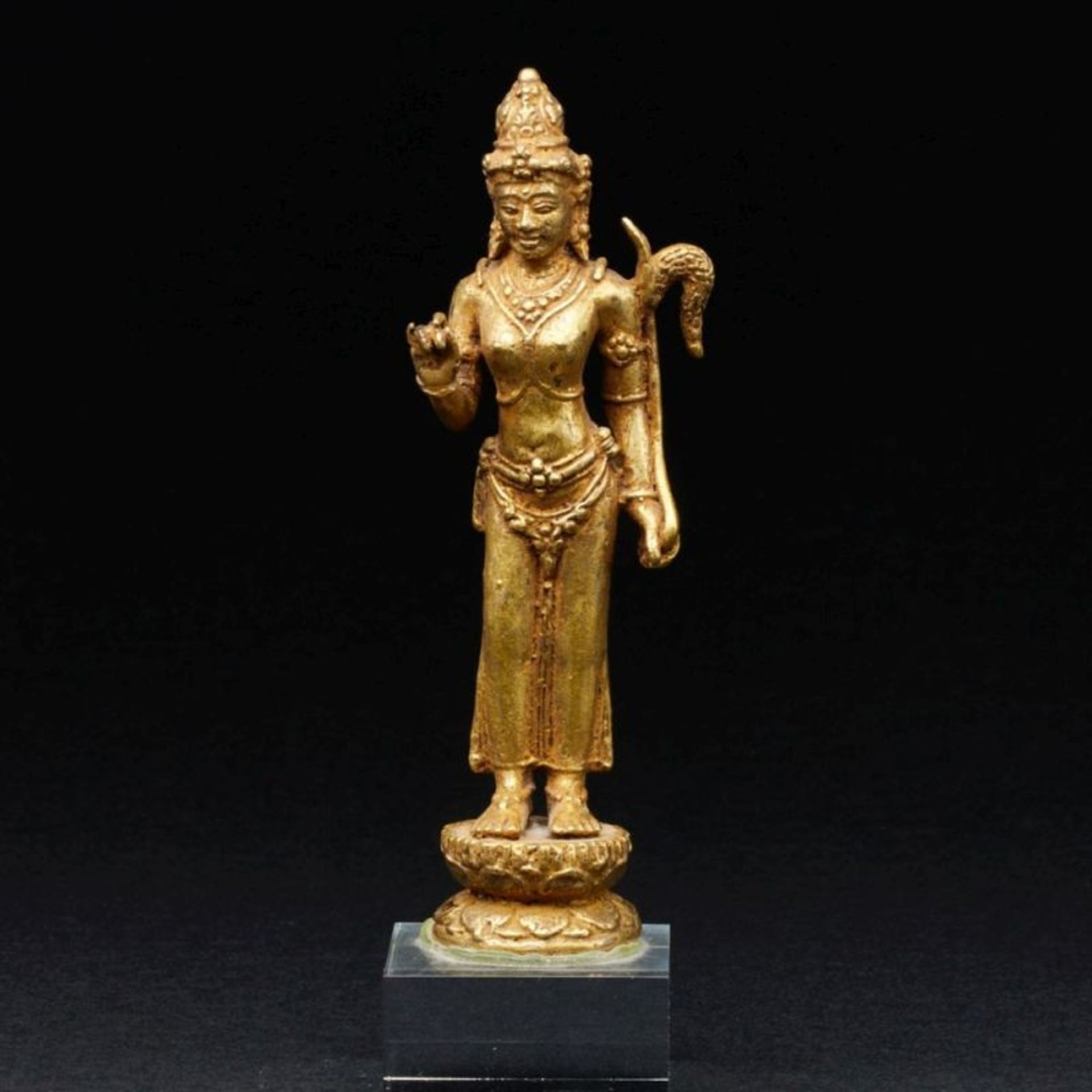 Alte Figur der Dewi Sri, Indonesien, Majapahit, Anfang 16. Jahrhundert