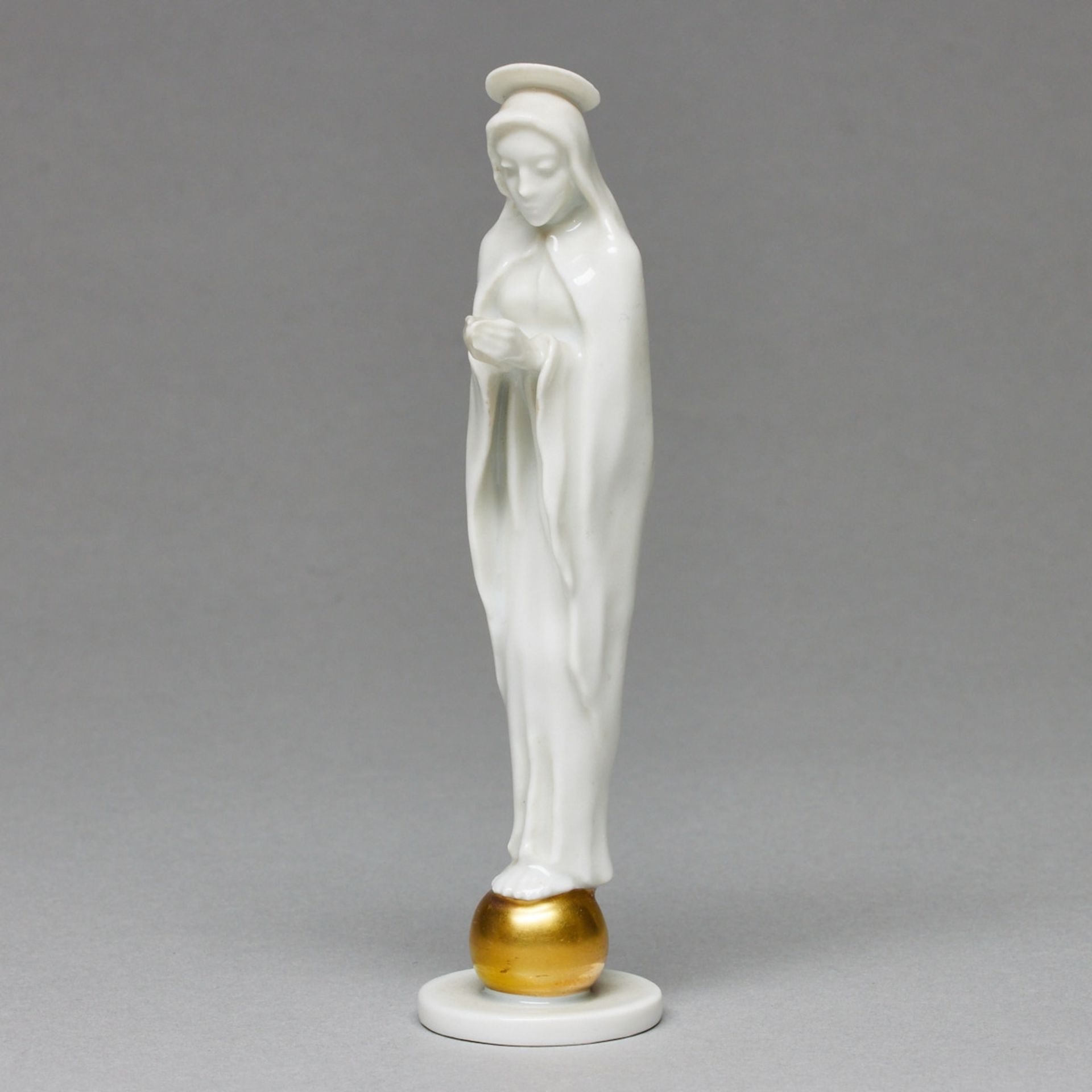 Madonna auf Goldkugel - Fritz Heidenreich. Rosenthal ab 1957.