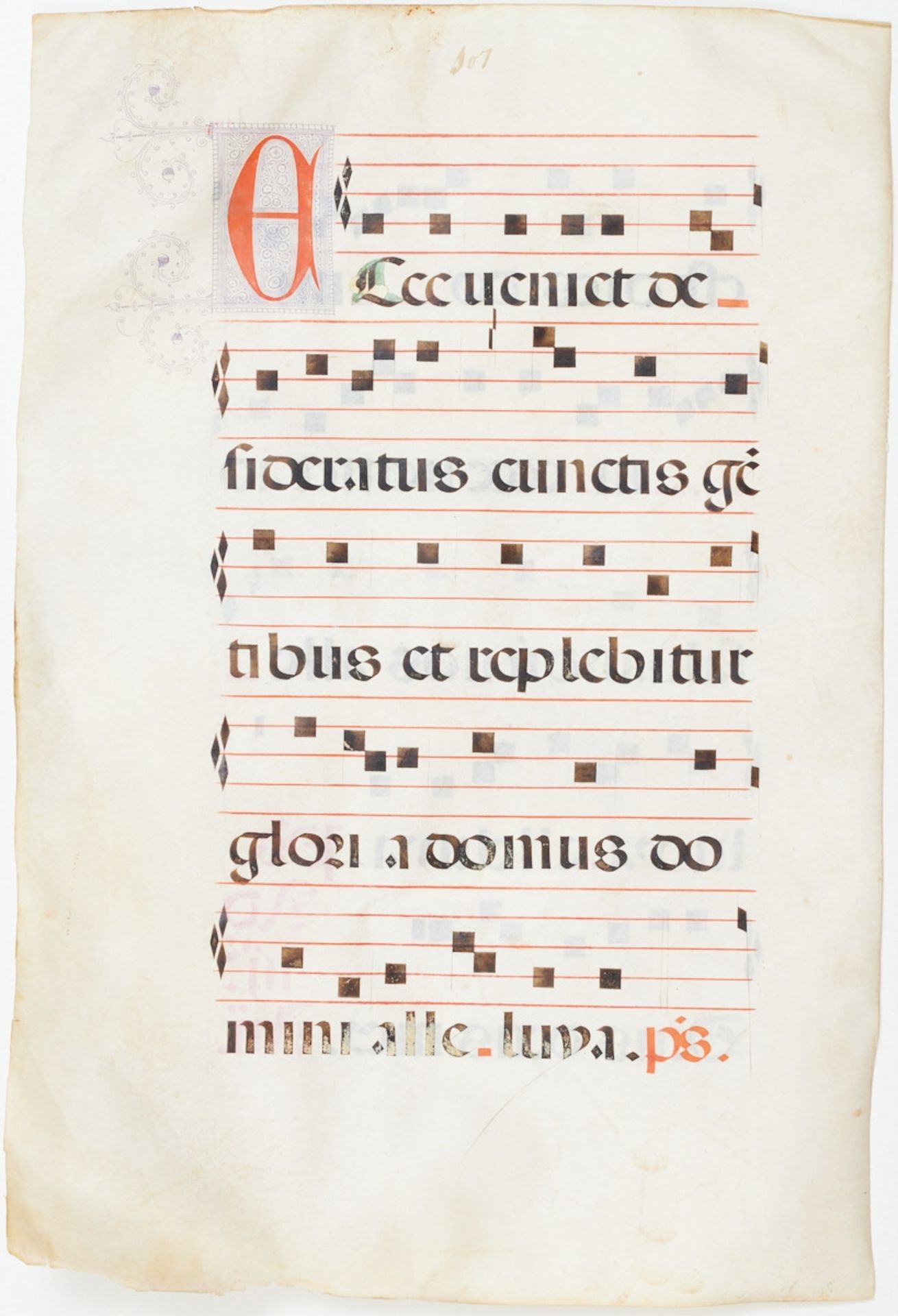 Antiphonar Blatt, um 1500