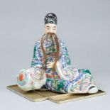 Chinesische Famille Verte Porzellanfigur