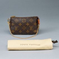 LOUIS VUITTON Mini-Pochette mit Kette - Monogram