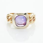 Moderner Amethyst-Ring im Cabochon