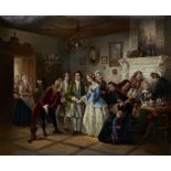 Künstler des 19. Jahrhunderts - Die Verlobung -