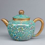 Teekanne mit floralem Dekor, China, Qing Dynastie.
